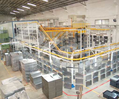 Powder coating line for cabinet_01