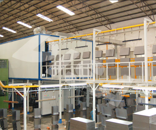 Powder coating line for cabinet_07