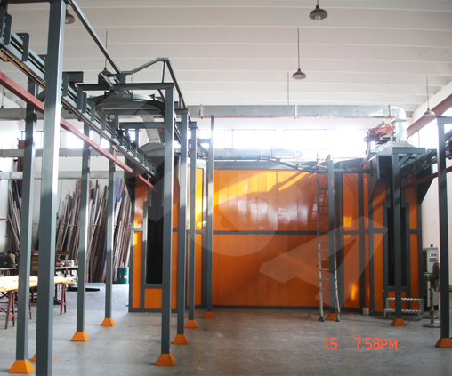 Powder coating line for building material_06